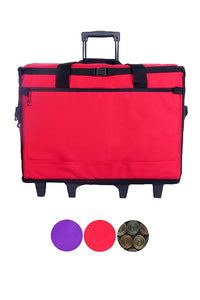 23" Wheeled Sewing Machine Carrier, TB23 - Red